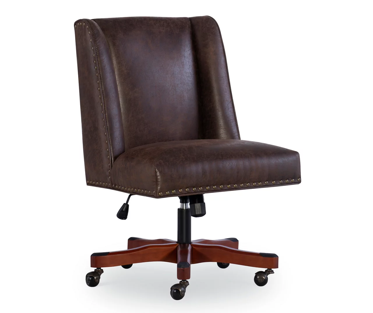 Austin Dark Walnut Upholstered Office Chair 1 Austin Dark Walnut Upholstered Office Chair