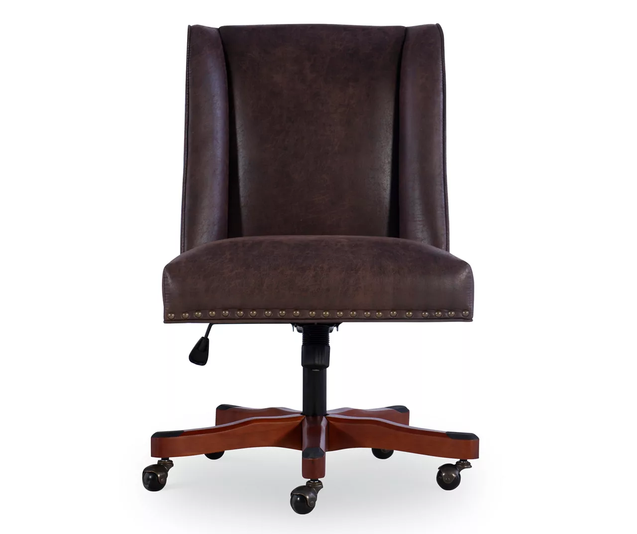 Austin Dark Walnut Upholstered Office Chair 5 Austin Dark Walnut Upholstered Office Chair - Image 5