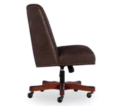 Austin Dark Walnut Upholstered Office Chair 14 Austin Dark Walnut Upholstered Office Chair -Happy Home Area 810543233 A1 3