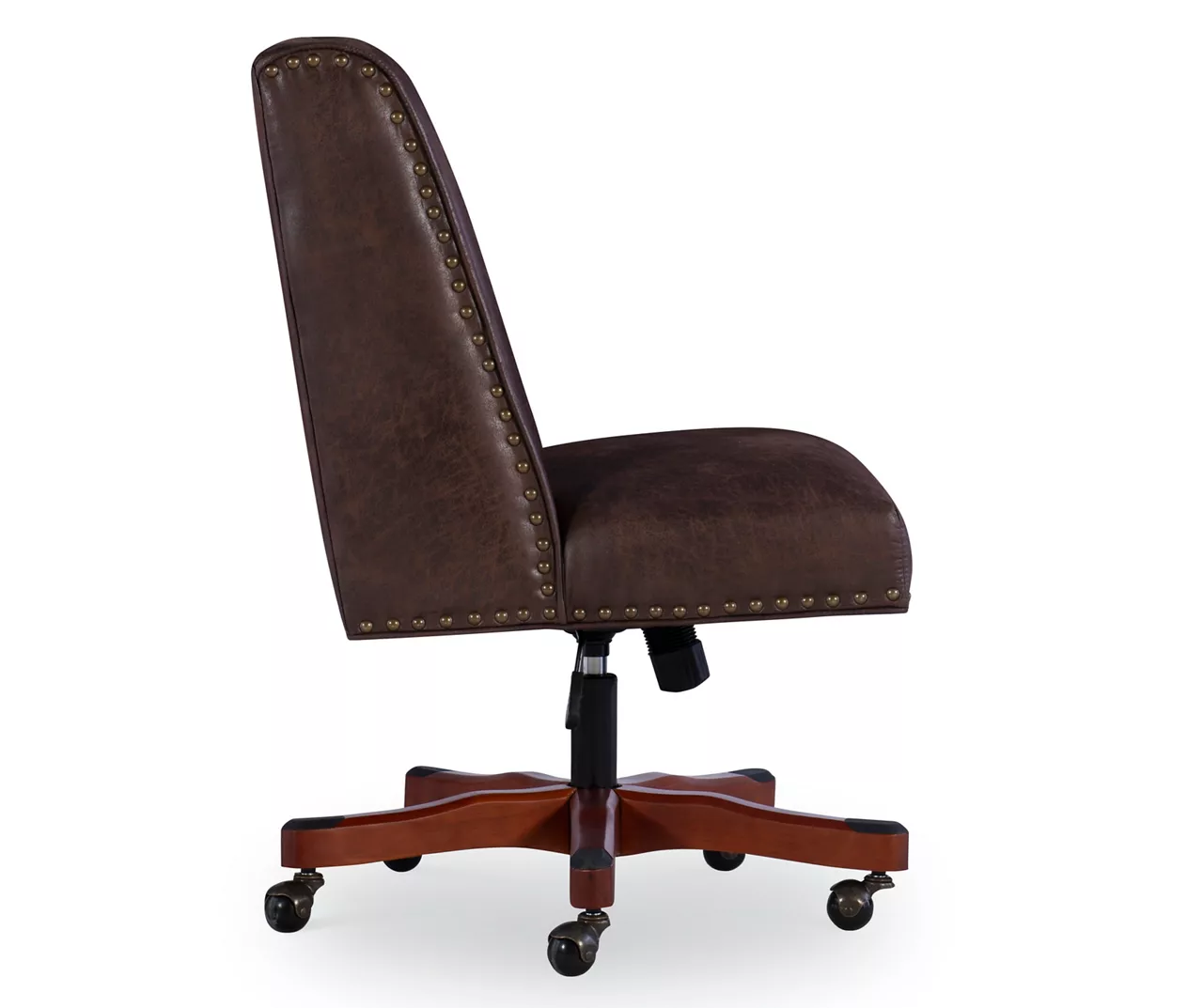 Austin Dark Walnut Upholstered Office Chair 6 Austin Dark Walnut Upholstered Office Chair - Image 6