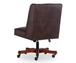 Austin Dark Walnut Upholstered Office Chair 16 Austin Dark Walnut Upholstered Office Chair -Happy Home Area 810543233 A2 4