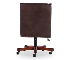 Austin Dark Walnut Upholstered Office Chair 15 Austin Dark Walnut Upholstered Office Chair -Happy Home Area 810543233 A2 5