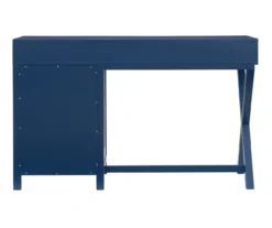 Kari Royal Blue 4-Drawer Office Desk 19 Kari Royal Blue 4-Drawer Office Desk -Happy Home Area 810543245 A4 5