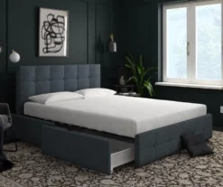Atwater Living DHP Ryder Linen Upholstered Bed With Storage 24 Atwater Living DHP Ryder Linen Upholstered Bed With Storage -Happy Home Area 810543642 1