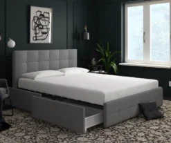 Atwater Living DHP Ryder Linen Upholstered Bed With Storage 35 Atwater Living DHP Ryder Linen Upholstered Bed With Storage -Happy Home Area 810543649 6