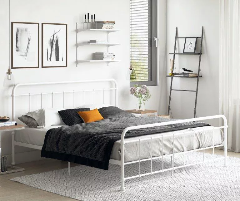 Brooklyn White Iron Full Bed 1 Brooklyn White Iron Full Bed