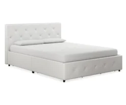 DHP Dana Faux Leather Upholstered Bed With Storage -Happy Home Area 810543734 1