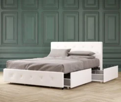 DHP Dana Faux Leather Upholstered Bed With Storage -Happy Home Area 810543734 6