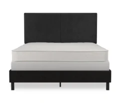 Atwater Living DHP Jazmine Black Faux Leather Upholstered Bed 35 Atwater Living DHP Jazmine Black Faux Leather Upholstered Bed -Happy Home Area 810543813 3