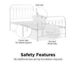 Novogratz Bright Pop Metal Bed -Happy Home Area 810548771 4