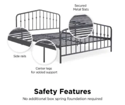 Navogratz Bushwick Metal Bed 27 Navogratz Bushwick Metal Bed -Happy Home Area 810548775 5