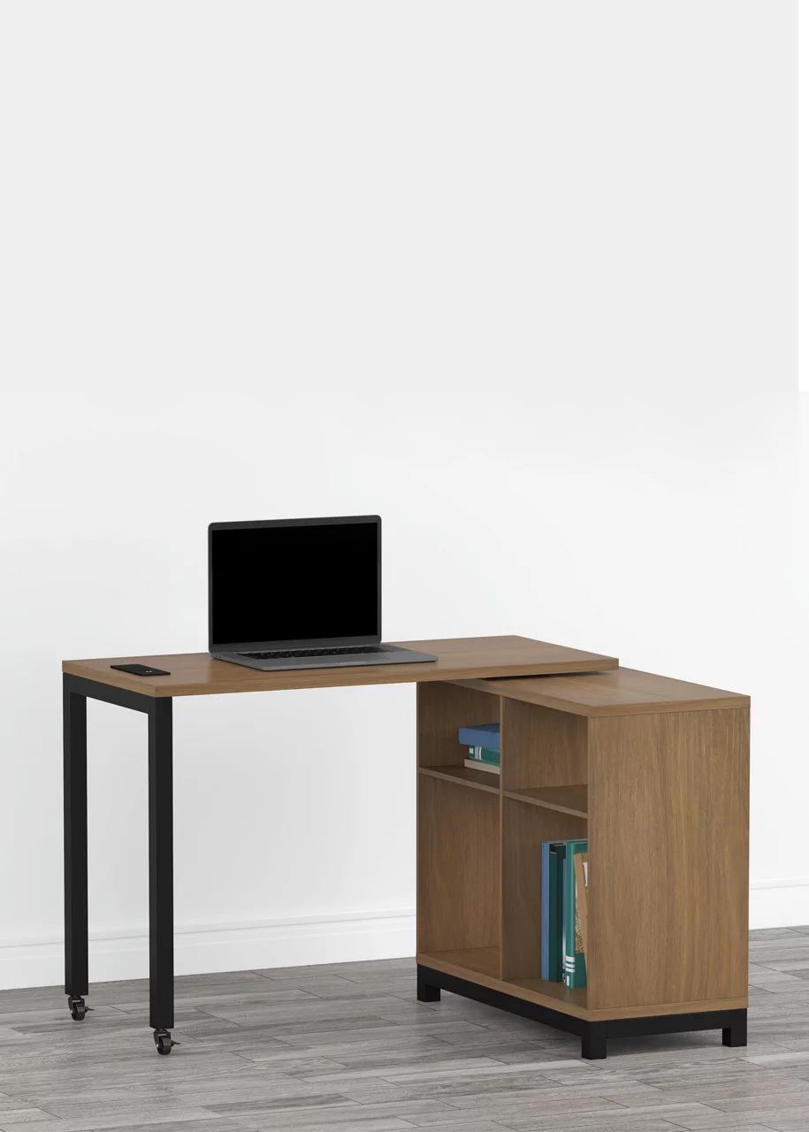 Seven Hills Acorn Metal & Melamine 4-Cube Pivot Desk With USB Charging 4 Seven Hills Acorn Metal & Melamine 4-Cube Pivot Desk With USB Charging - Image 4