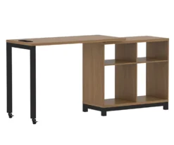 Real Living Seven Hills Metal & Melamine 4-Cube Pivot Desk With USB Charging -Happy Home Area 810561090 3 1