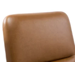 Camel Brown Vegan Leather Office Chair -Happy Home Area 810583520 A8 3