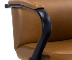 Camel Brown Vegan Leather Office Chair -Happy Home Area 810583520 A8 4