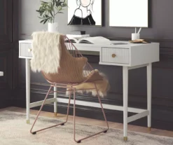 Elizabeth Dove Gray Office Desk -Happy Home Area 810589021 4