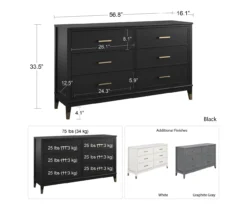 CosmoLiving Westerleigh 6-Drawer Dresser 30 CosmoLiving Westerleigh 6-Drawer Dresser -Happy Home Area 810589236 3