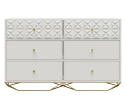 Blair White 6-Drawer Dresser -Happy Home Area 810589238 5