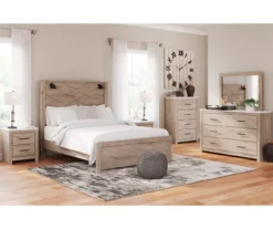Senniberg Oak & Faux Calcutta 6-Drawer Dresser -Happy Home Area 810589300 810589331 810589332 810589298 810589299
