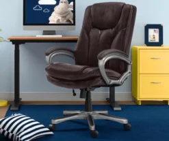 Benton Brown Big & Tall Faux Leather Executive Office Chair -Happy Home Area 810590314 1