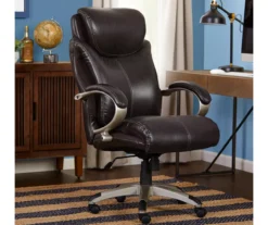Dayton Dark Brown Big & Tall Bonded Leather Office Chair -Happy Home Area 810590372 2