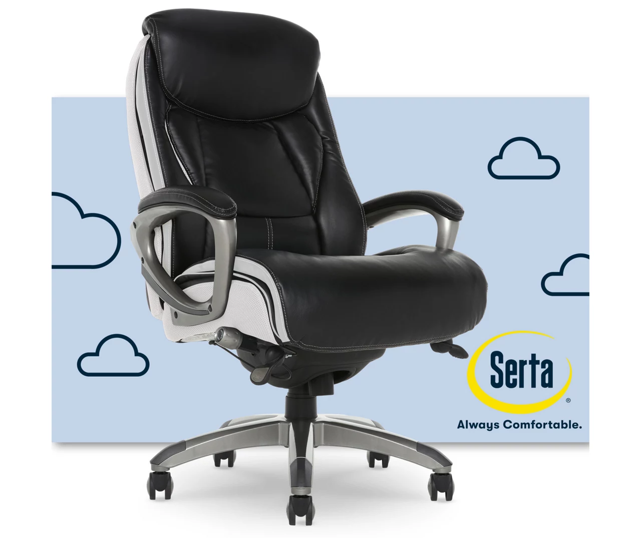 Serta Lautner Executive Bonded Leather Office Chair 9 Serta Lautner Executive Bonded Leather Office Chair - Image 9