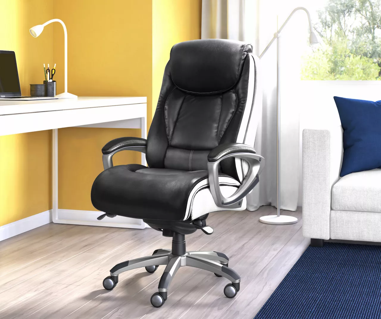 Serta Lautner Executive Bonded Leather Office Chair 5 Serta Lautner Executive Bonded Leather Office Chair - Image 5