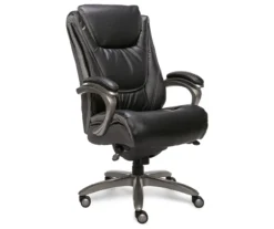 Baxter Black Big & Tall Bonded Leather Office Chair -Happy Home Area 810590377 4