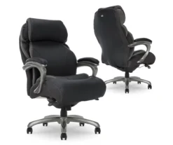 Jackson Black Big & Tall Executive Office Chair -Happy Home Area 810590378 5