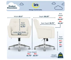 Serta Ashland Fabric Office Chair -Happy Home Area 810590380 6