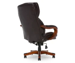 Conway Dark Brown Big & Tall Bonded Leather Office Chair -Happy Home Area 810590381 5