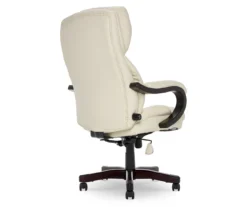 Conway Ivory Big & Tall Bonded Leather Office Chair -Happy Home Area 810590382 5