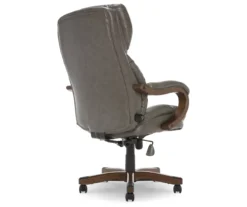 Conway Gray Big & Tall Bonded Leather Office Chair -Happy Home Area 810590383 5