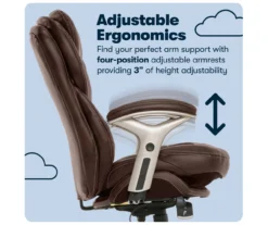 Claremont Chestnut Brown Bonded Leather Office Chair -Happy Home Area 810590393 11