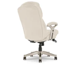 Claremont Ivory Bonded Leather Office Chair 16 Claremont Ivory Bonded Leather Office Chair -Happy Home Area 810590394 5