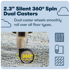 Claremont Dark Gray Fabric Office Chair -Happy Home Area 810590396 121