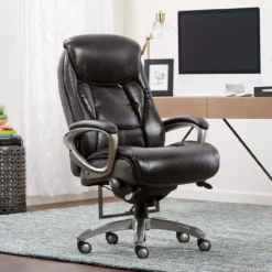 Serta Lautner Executive Bonded Leather Office Chair 26 Serta Lautner Executive Bonded Leather Office Chair -Happy Home Area 810590397 21