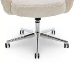 Valetta Cream Faux Fur Office Chair -Happy Home Area 810590414 61