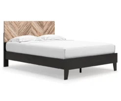 Piperton Black Queen Platform Bed Base -Happy Home Area 810591748 810591749 2