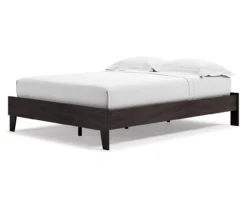 Piperton Black Queen Platform Bed Base -Happy Home Area 810591749 1