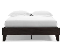 Piperton Black Queen Platform Bed Base -Happy Home Area 810591749 4