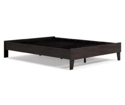 Piperton Black Queen Platform Bed Base -Happy Home Area 810591749 5