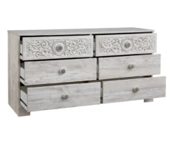 Paxberry Whitewash 6-Drawer Dresser -Happy Home Area 810591798 3