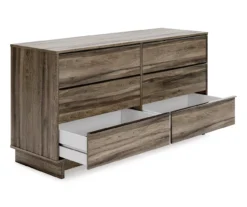 Shallifer Brown 6-Drawer Dresser -Happy Home Area 810591842 2