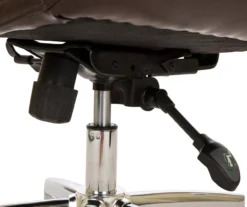 Dark Brown Mid-Century Modern Faux Leather Executive Office Chair -Happy Home Area 810598937 A0 6