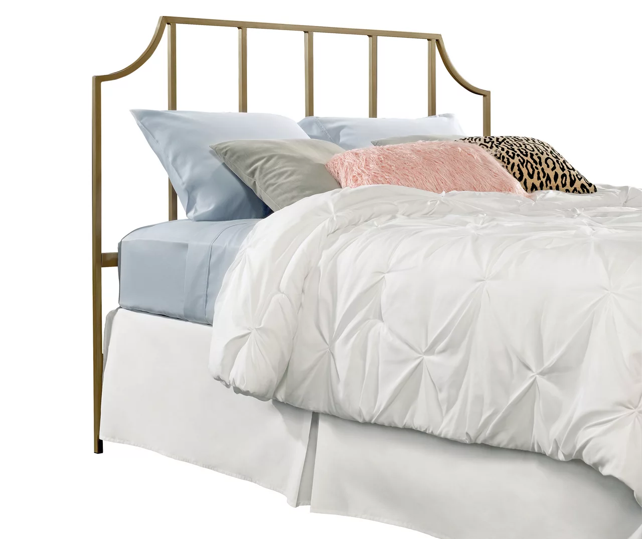 International Lux Satin Gold Queen Metal Headboard 1 International Lux Satin Gold Queen Metal Headboard