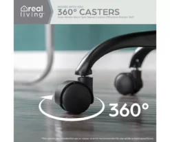 Cream Faux Wool Boucle Rolling Swivel Office Chair -Happy Home Area 810606674 A0 6