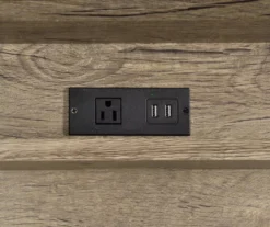 Corday Gray Wood Writing Desk With USB Charing -Happy Home Area 810680820 A8