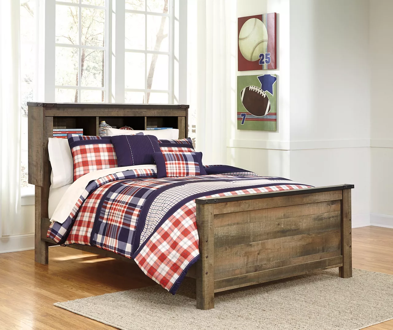 Signature Design By Ashley Trinell Full Bookcase Bed 1 Signature Design By Ashley Trinell Full Bookcase Bed