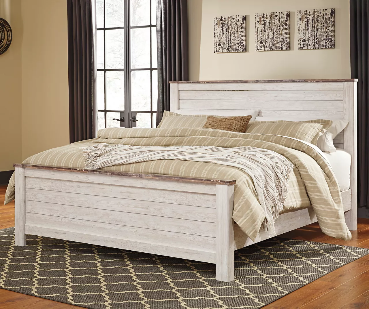 Signature Design By Ashley Willowton California King Panel Bed 1 Signature Design By Ashley Willowton California King Panel Bed